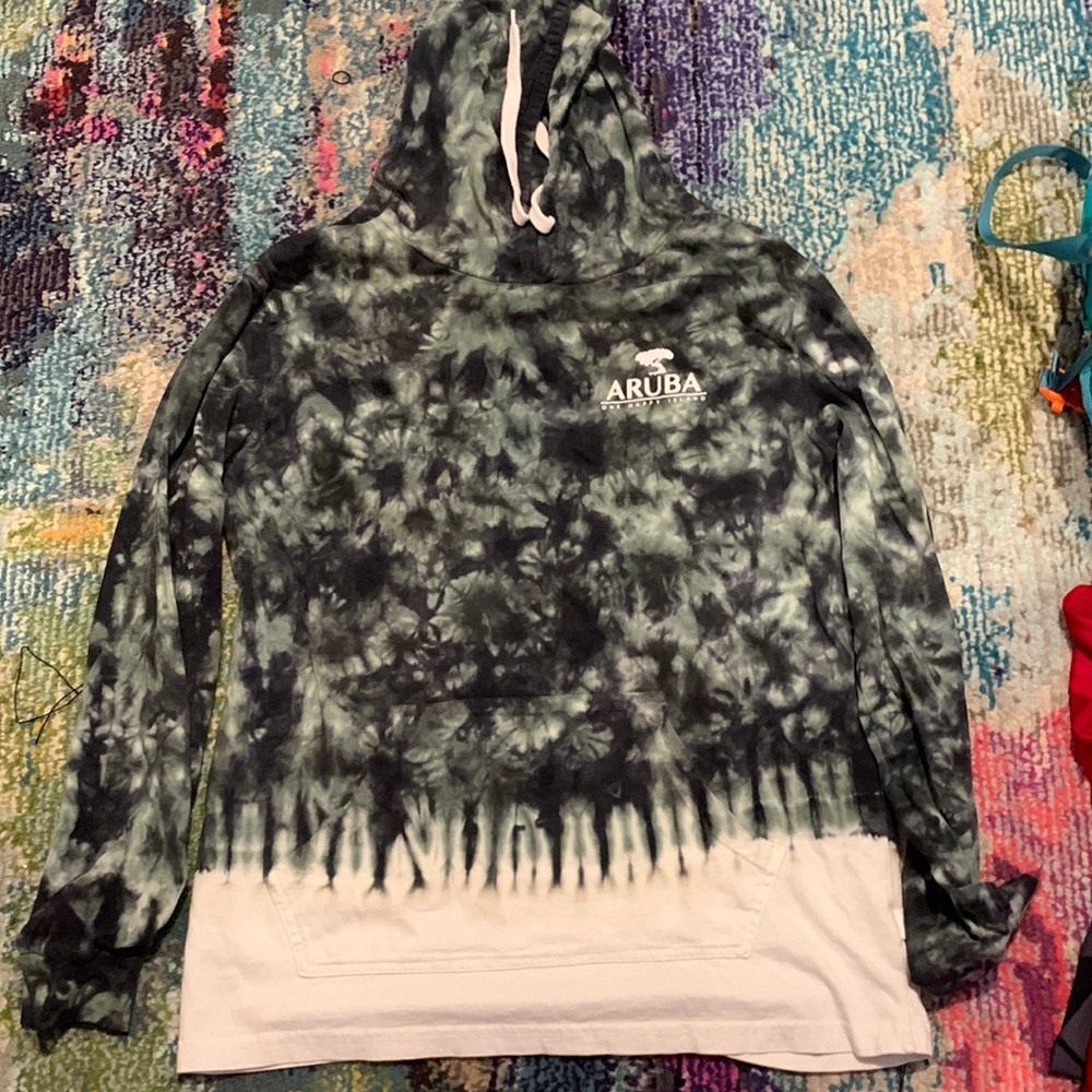 Green hoodie